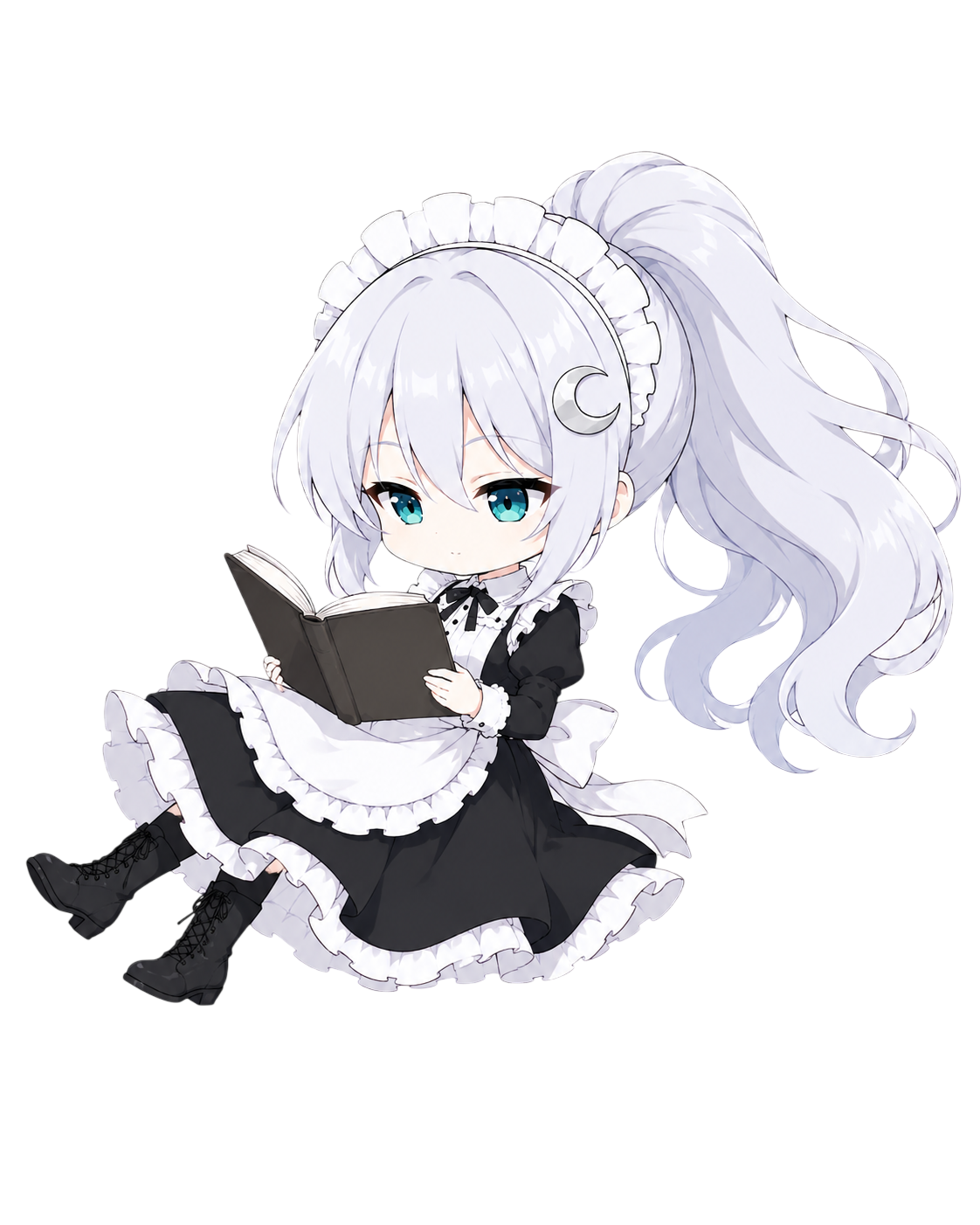 Syl reading a book